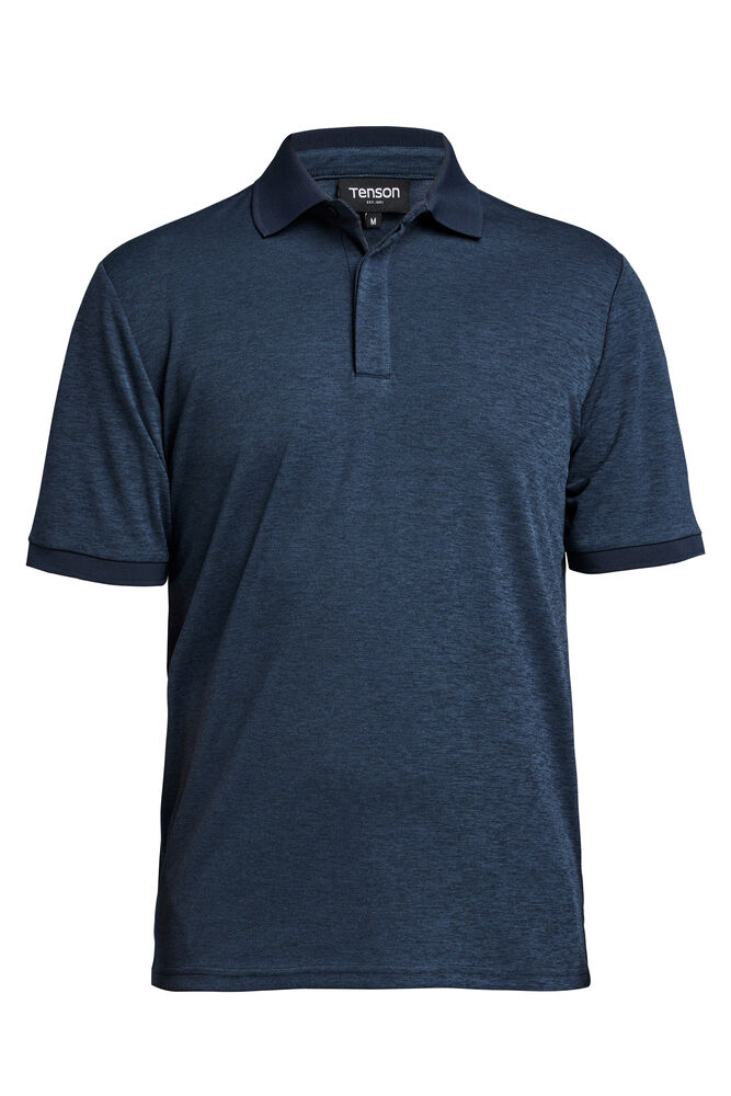 TXLITE MELANGE POLO – DARK NAVY