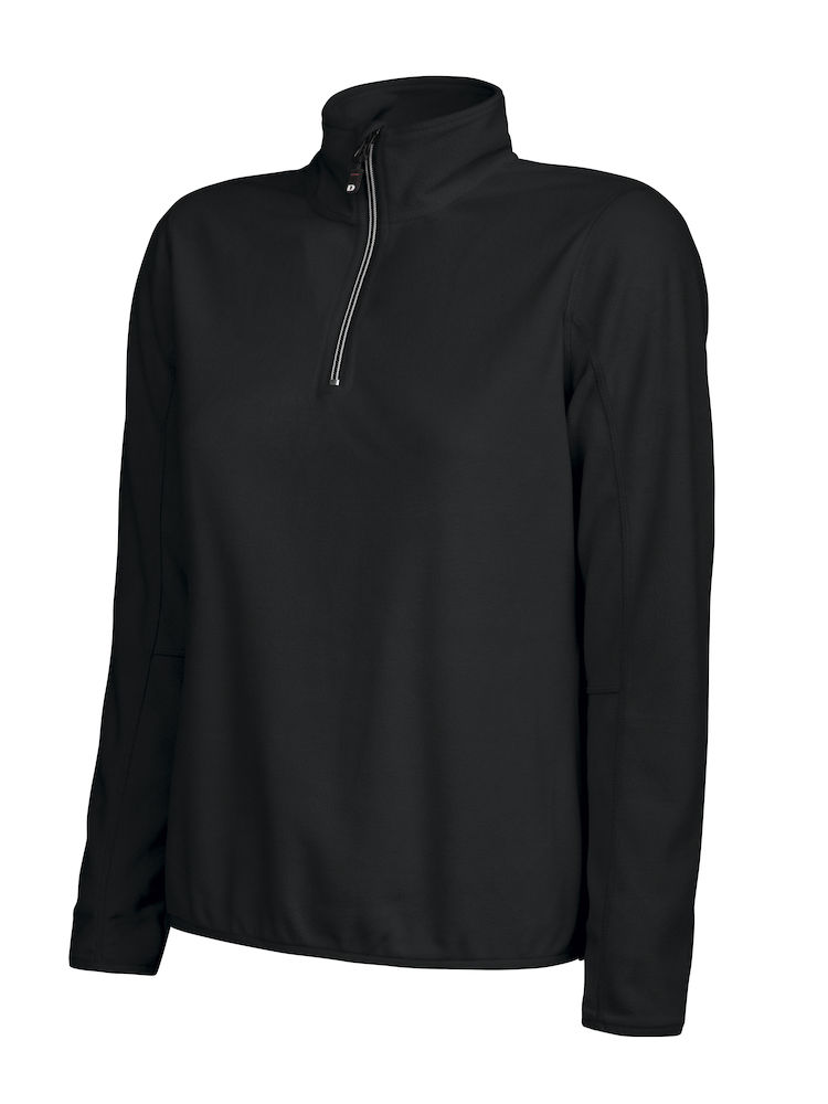 Polar Melton Lady Half Zip 139045 - Black