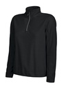 MELTON LADY HALF ZIP – BLACK