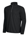 MELTON HALF ZIP – BLACK