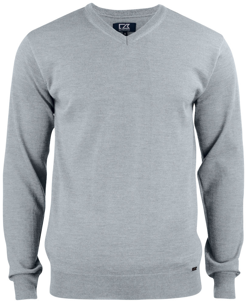 EVERETT V-NECK – GREY MELANGE