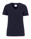 STRETCH V-NECK WOMAN – NAVY