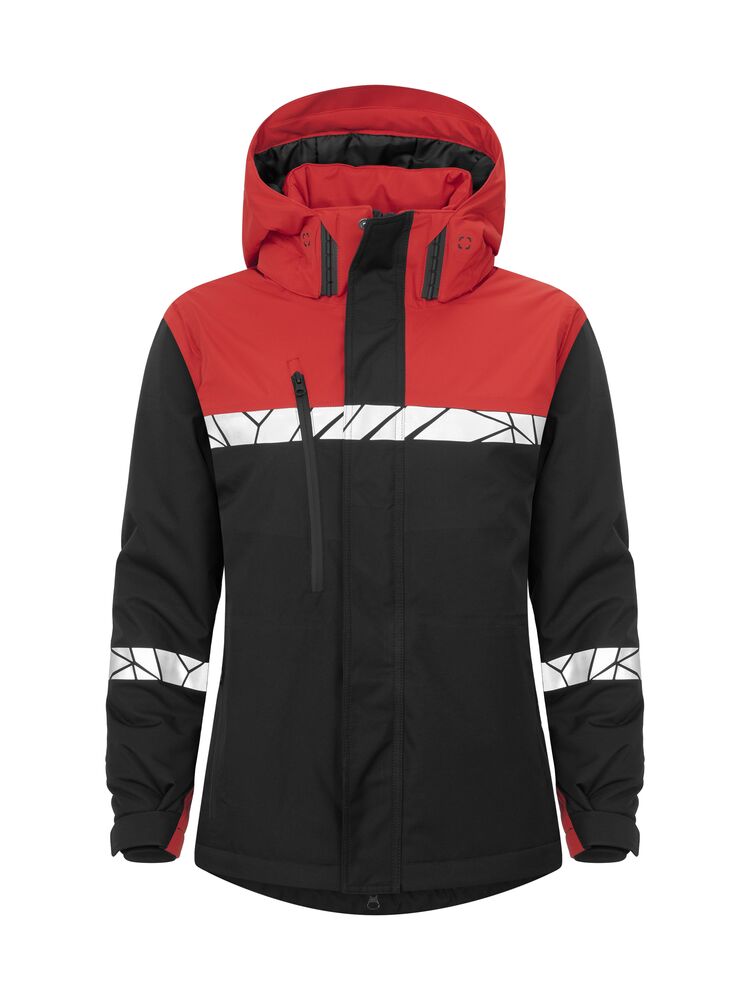 7420 Ocieplana kurtka damska typu shell – BLACK/ RED