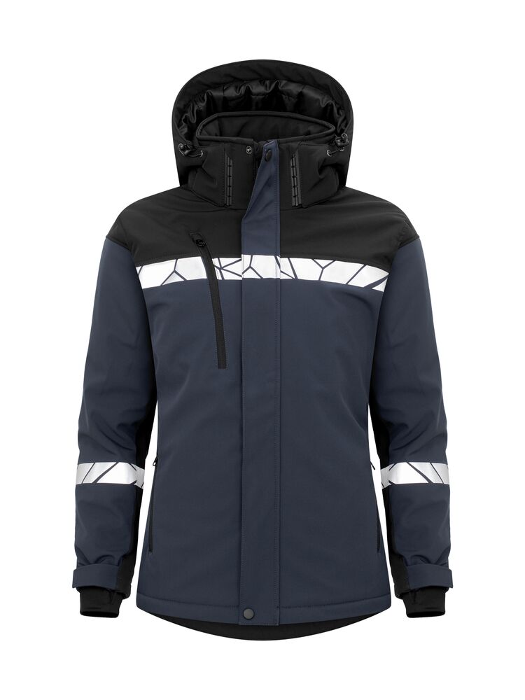 7418 Ocieplana kurtka damska typu softshell – NAVY/ BLACK