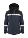 7418 Ocieplana kurtka damska typu softshell – NAVY/ BLACK