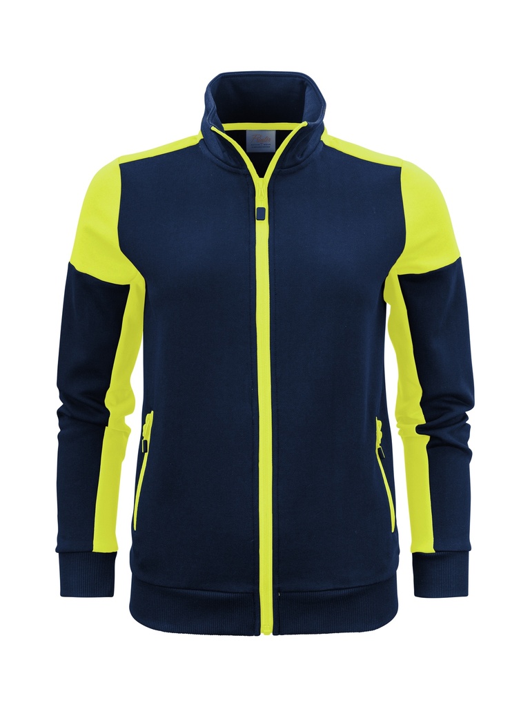 PRIME SWEATVEST WOMAN – NAVY/NEON YELLOW