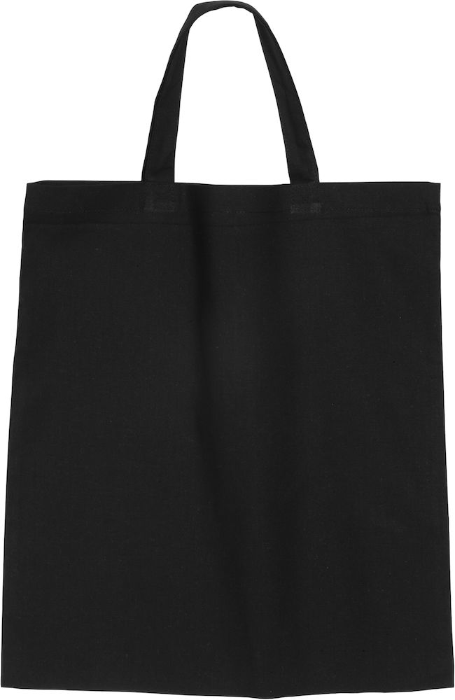 Torba bawełniana 150 g - krótkie uchwyty 411112 - Czarny
