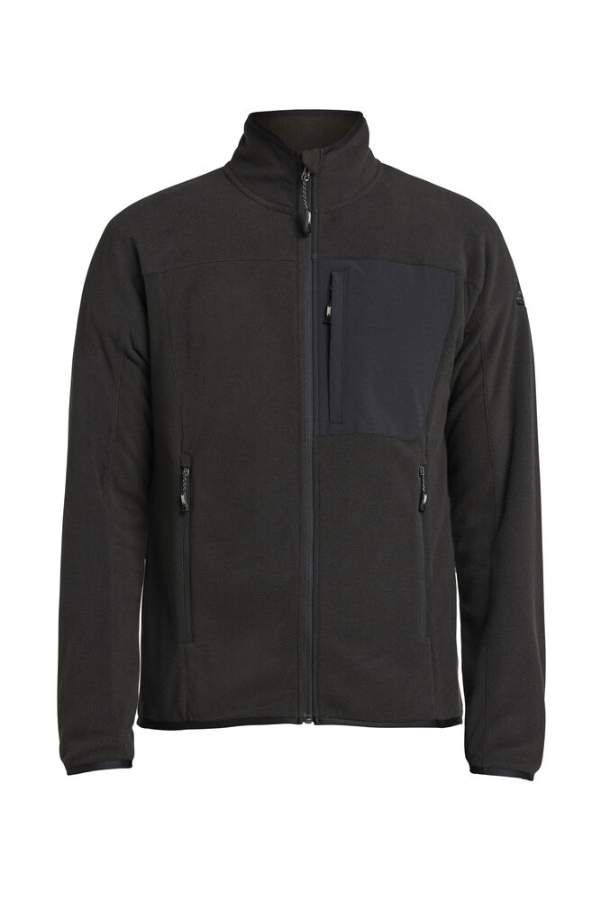 HIMALAYA FULL ZIP POCKET FLEECE – BLACK