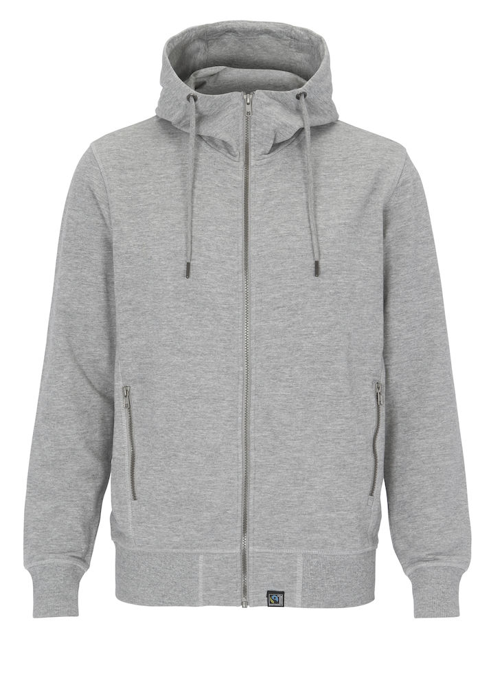 Bluza F. Terry Fz Hood 141510 - Grey Melange