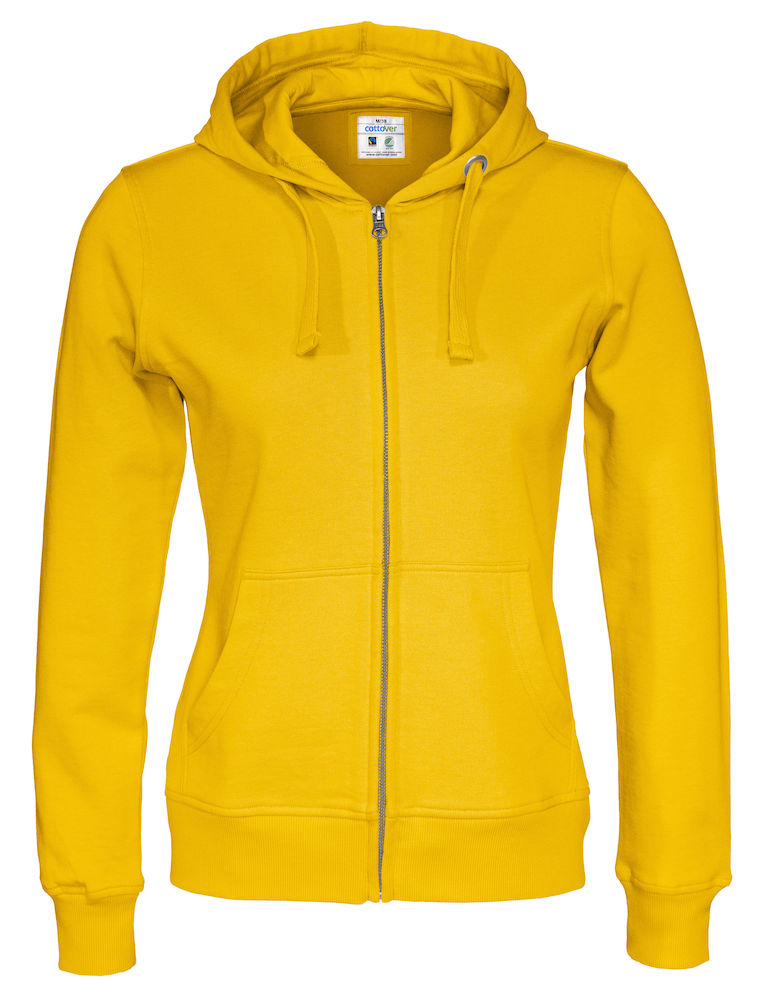 FULL ZIP HOOD WOMAN – YELLOW