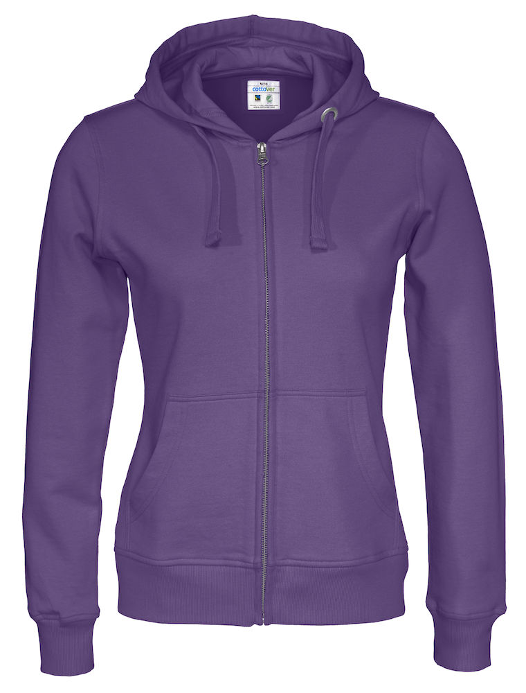 Bluza Full Zip Hood Woman 141009 - Purple