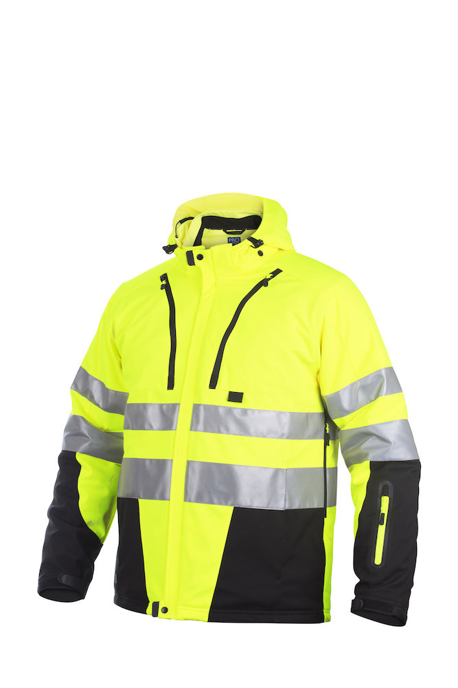 6420 SOFTSHELL HV EN ISO 20471 KLASA 3/2 – YELLOW/ BLACK