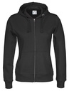 Bluza Full Zip Hood Woman 141009 - Black