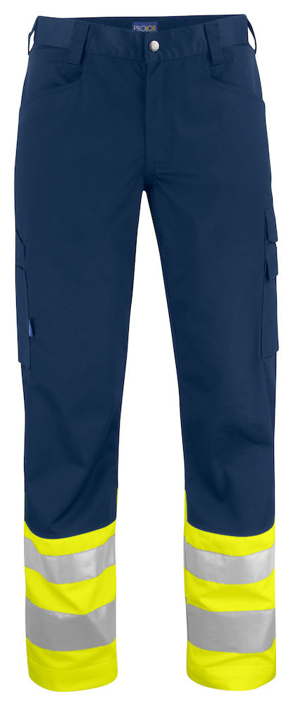 6533 SPODNIE EN ISO 20471 KLASA 1 – YELLOW/ NAVY
