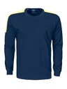 2020 T-SHIRT LONG SLEEVE Z ODBLASKAMI NA RAMIONACH – BLUE/YELLOW