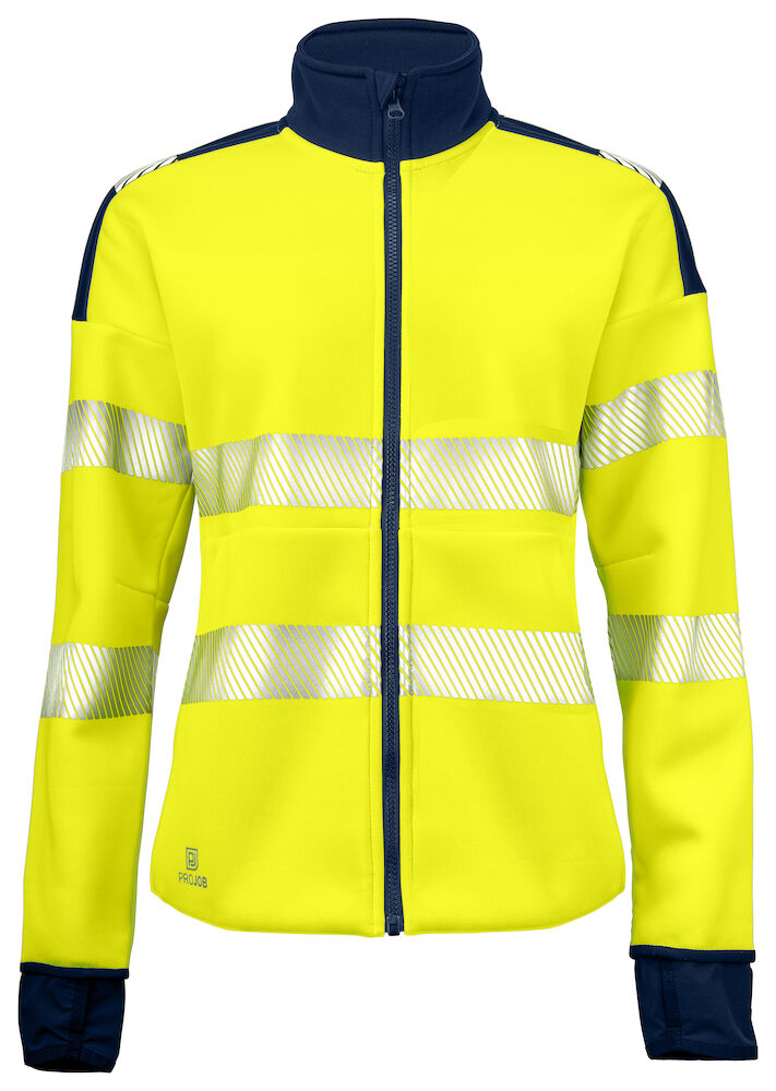 Bluza robocza 6111 Bluza Damska Rozpinana Z Odblaskami Na Ramionach - En Iso 20471 Klasa 3/2 646111 - Yellow/ Navy