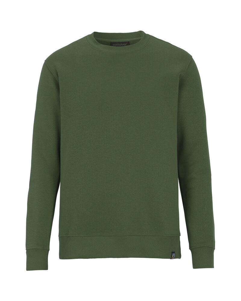 KEY CREW NECK – DK GREEN