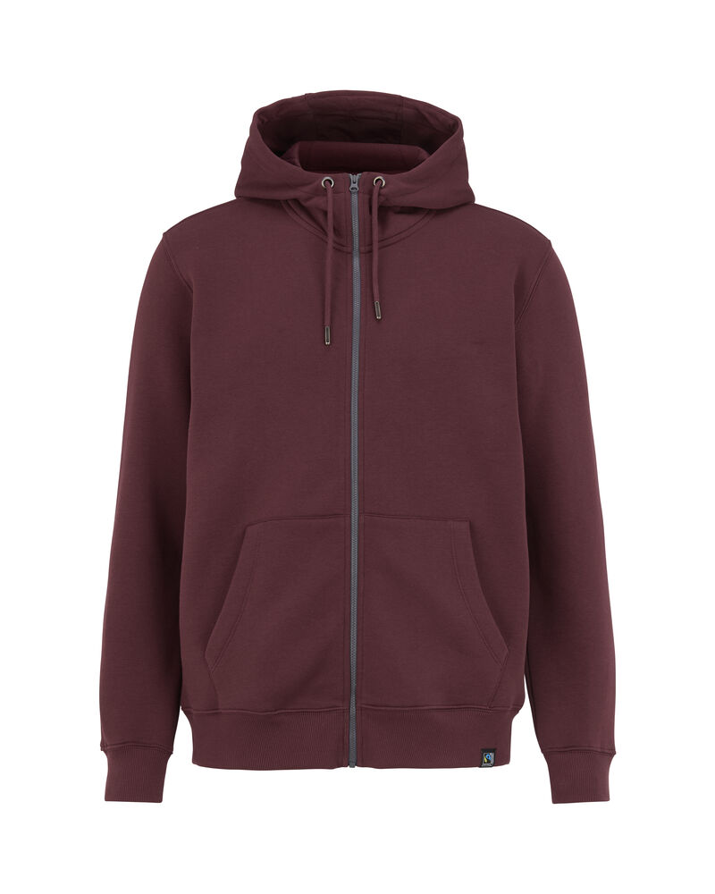 Bluza Key Fz Hood 141210 - Burgundy