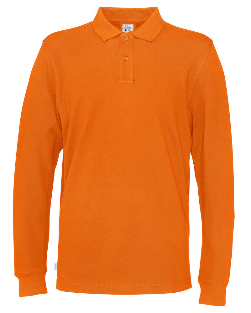 Koszulka polo Pique Long Sleeve 141018 - Orange