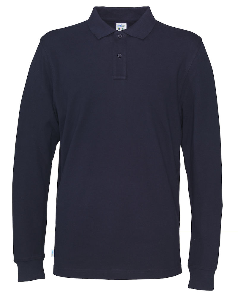 Koszulka polo Pique Long Sleeve 141018 - Navy