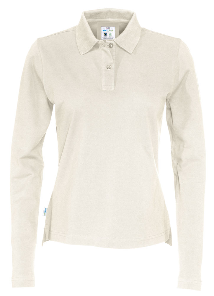 PIQUE LONG SLEEVE WOMAN – OFF-WHITE
