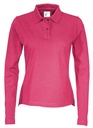PIQUE LONG SLEEVE WOMAN – CERISE