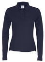 Koszulka polo Pique Long Sleeve Woman 141017 - Navy