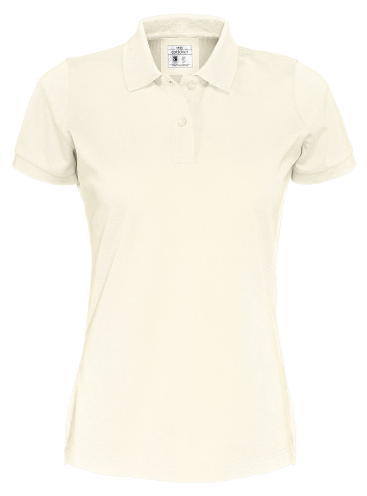 PIQUE POLO WOMAN – OFF-WHITE