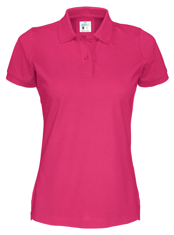 PIQUE POLO WOMAN – CERISE