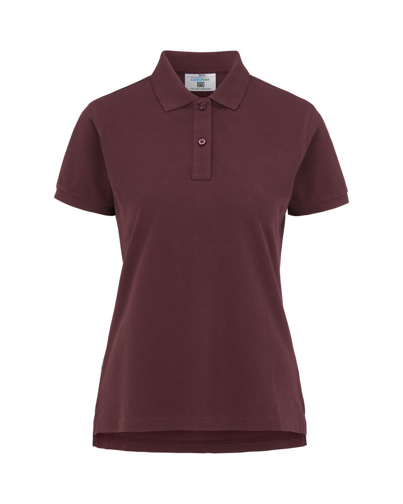 PIQUE POLO WOMAN – BURGUNDY