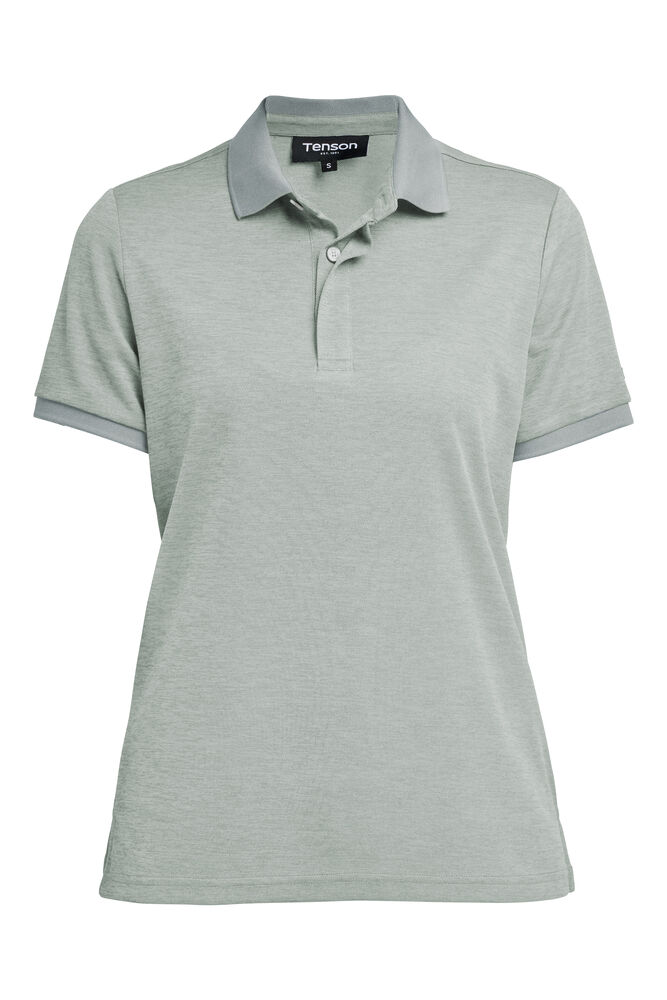 TXLITE MELANGE POLO WOMAN – GREY GREEN