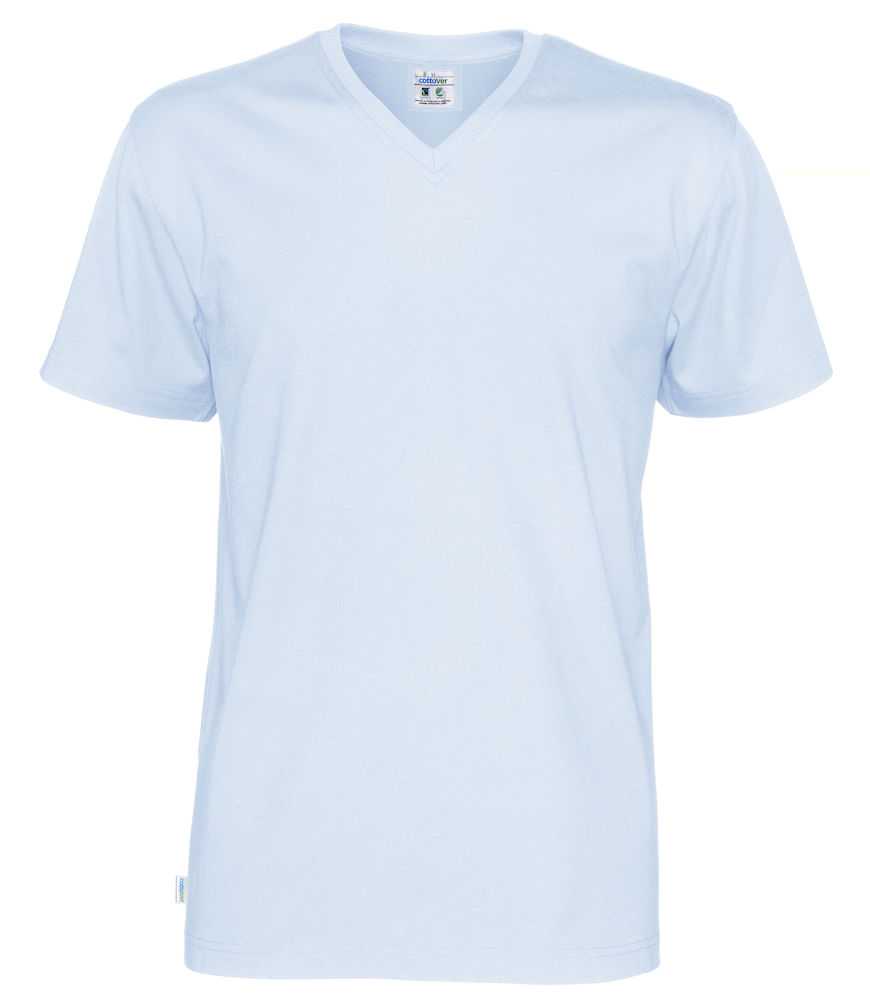 T-shirt V-Neck 141022 - Sky Blue