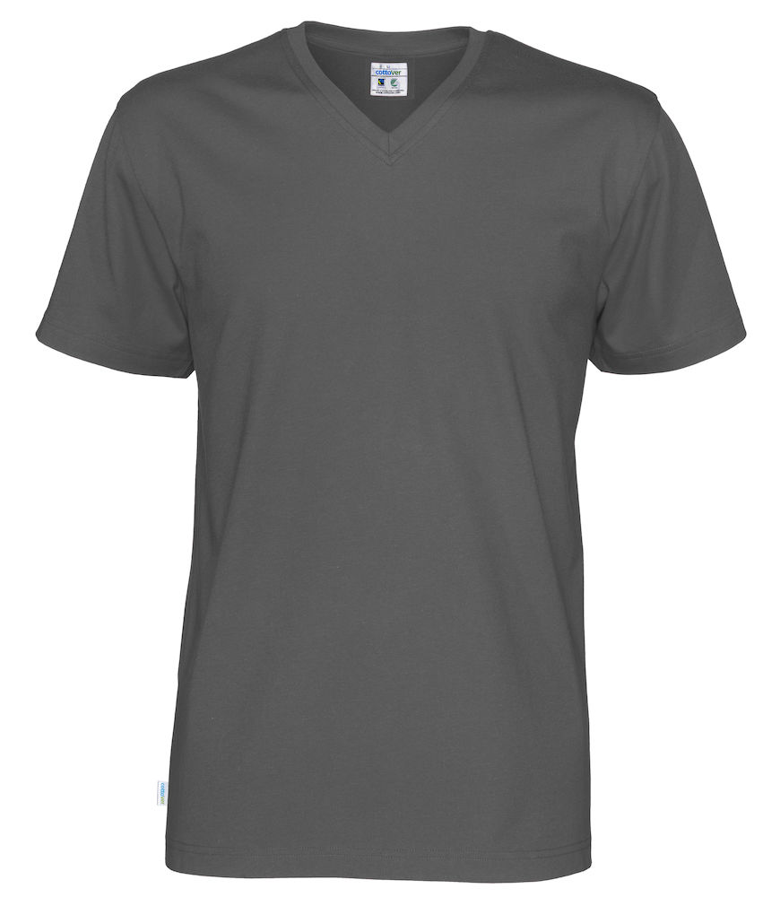 T-SHIRT V-NECK – CHARCOAL