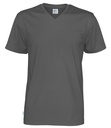 T-shirt V-Neck 141022 - Charcoal