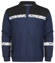 7100 Bluza Polo z długim rękawem – NAVY/ BLACK