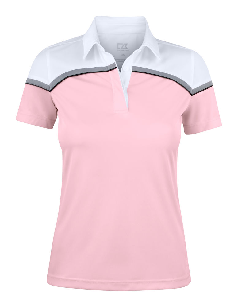 SEABECK POLO WOMAN – PINK/WHITE