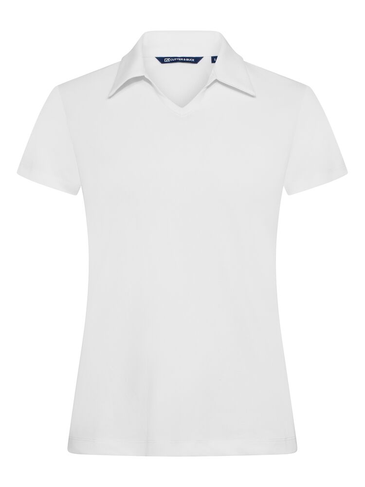VIRTUE POLO V-NECK WOMAN – WHITE