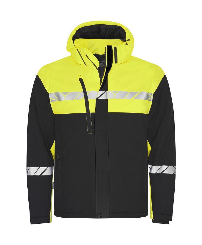 7415 Ocieplana kurtka typu shell – BLACK/ YELLOW