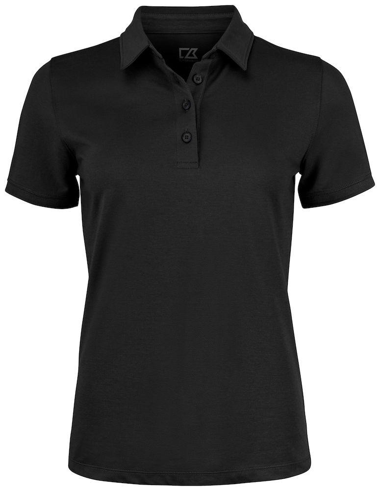 OCEANSIDE STRETCH POLO WOMAN – BLACK