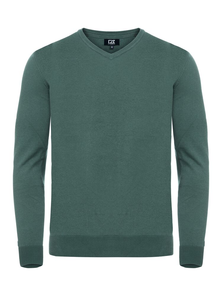 OAKVILLE V-NECK – PINE GREEN