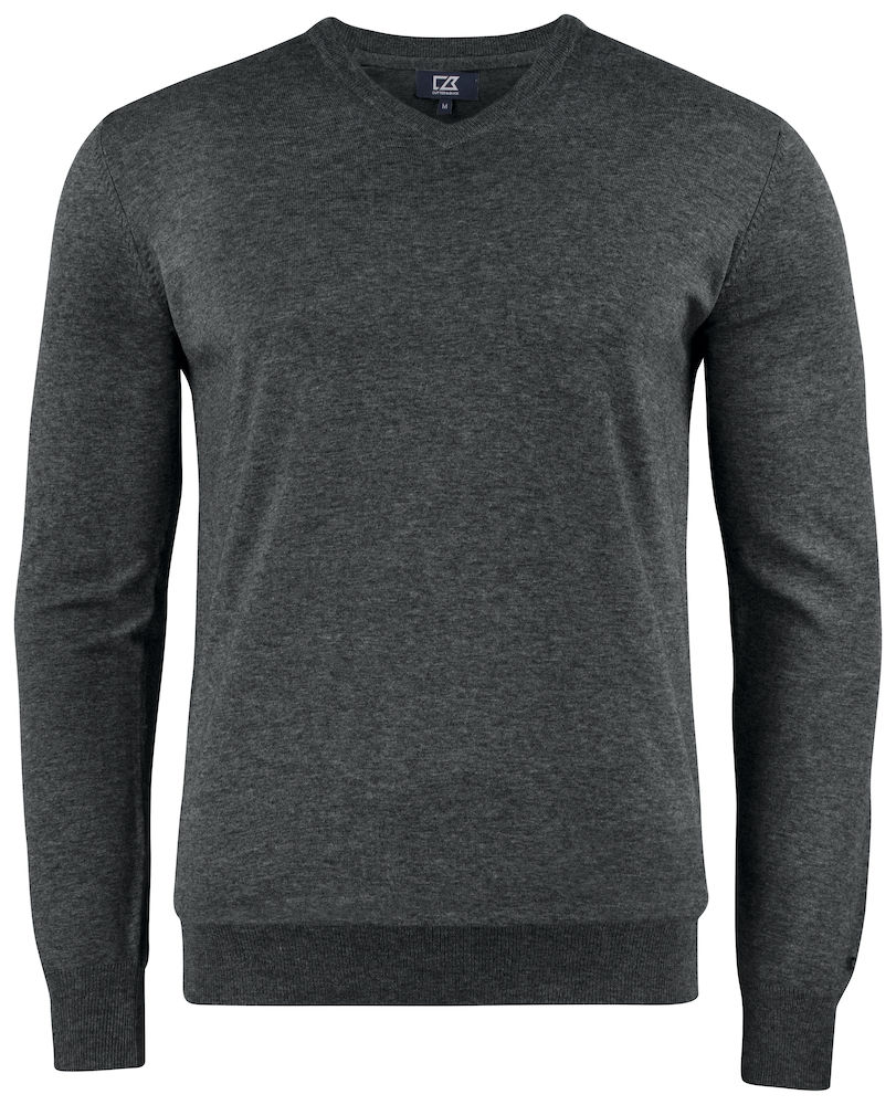 Sweter Oakville V-Neck 355418 - Anthracite Melange