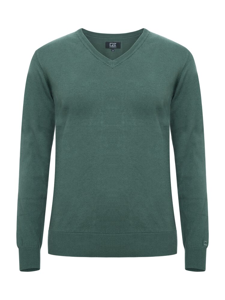 OAKVILLE V-NECK WOMAN – PINE GREEN