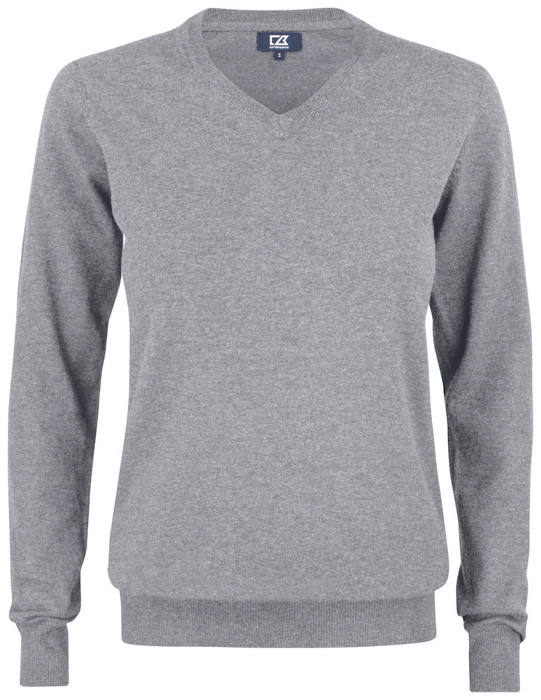 OAKVILLE V-NECK WOMAN – GREY MELANGE