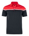 SEABECK POLO – BLACK/RED