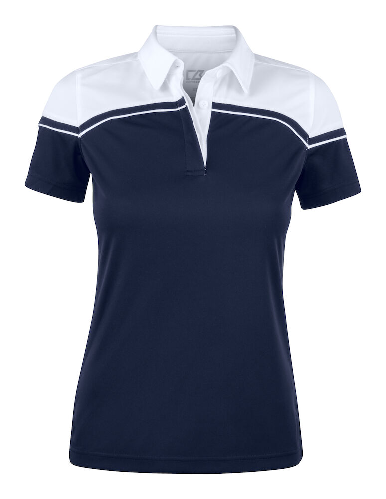 SEABECK POLO WOMAN – DARK NAVY/WHITE