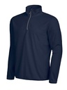 MELTON HALF ZIP – NAVY