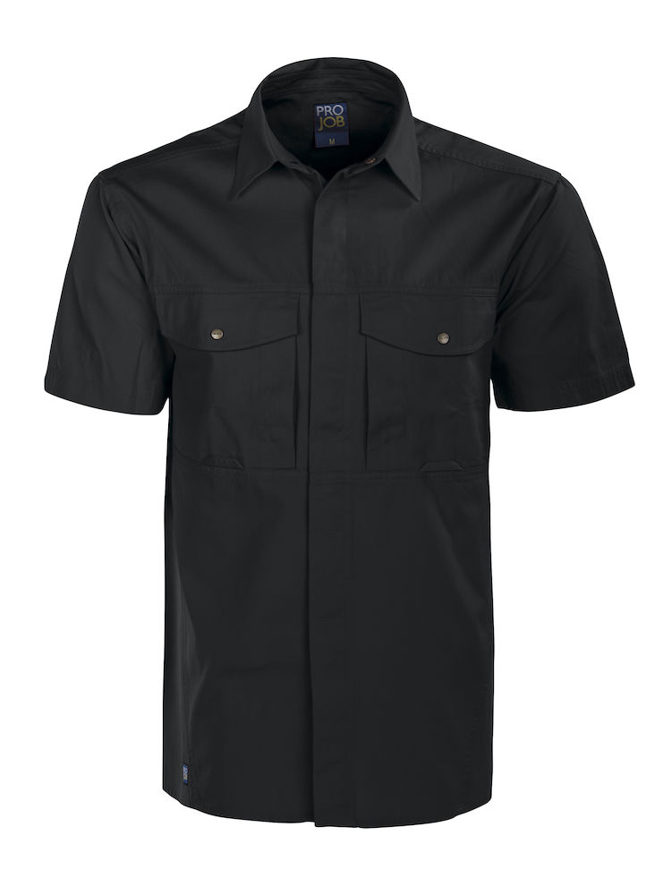 5205 KOSZULA Z KRÓTKIM RĘKAWEM – BLACK