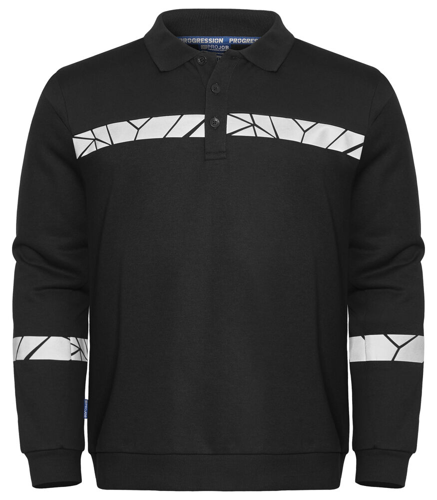 Koszulka polo 7100 Bluza z długim rękawem 647100 - Black/ Black