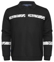 7100 Bluza Polo z długim rękawem – BLACK/ BLACK