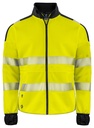 6109 BLUZA ROZPINANA Z ODBLASKAMI NA RAMIONACH - EN ISO 20471 KLASA 3/2 – YELLOW/ BLACK